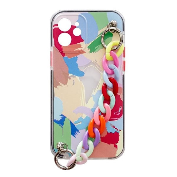 Color Gel Chain Pendant Skal Galaxy A22 5G - Flerfärgad