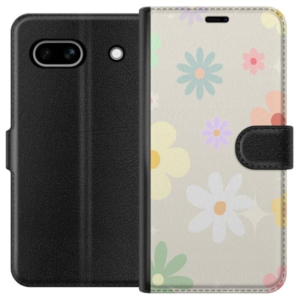 Pung taske til Google Pixel 7a med fejede blomster