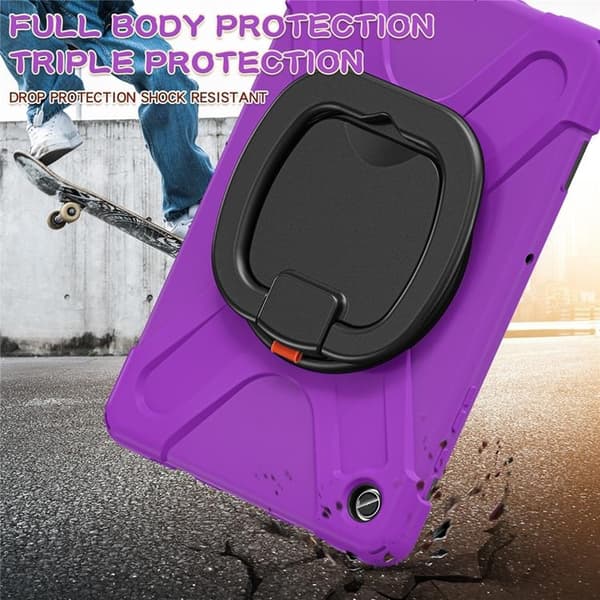 Mobilskal till Galaxy Tab A9 Plus Kickstand Handle Grip - Lila Lila