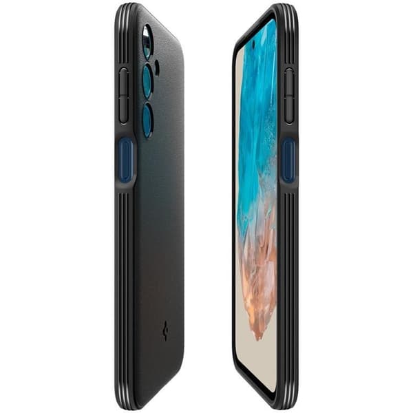Spigen telefontaske til Galaxy M35 5G Essential Sandblast - Matt Sort Svart