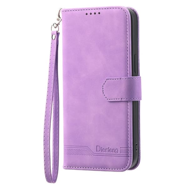 DIERFENG DF-03 Plånboksfodral för Samsung Galaxy A73 5G - Konstläder - Lila