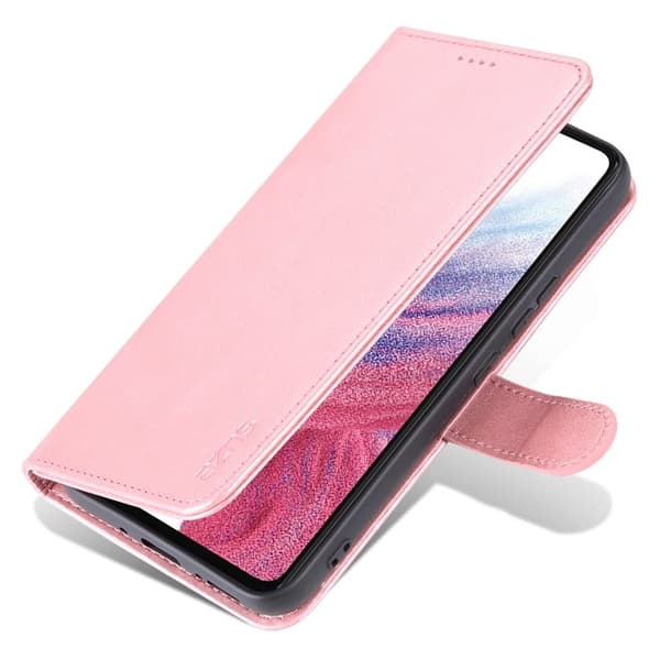 AZNS Samsung Galaxy A34 5G Plånboksfodral Konstläder - Roséguld