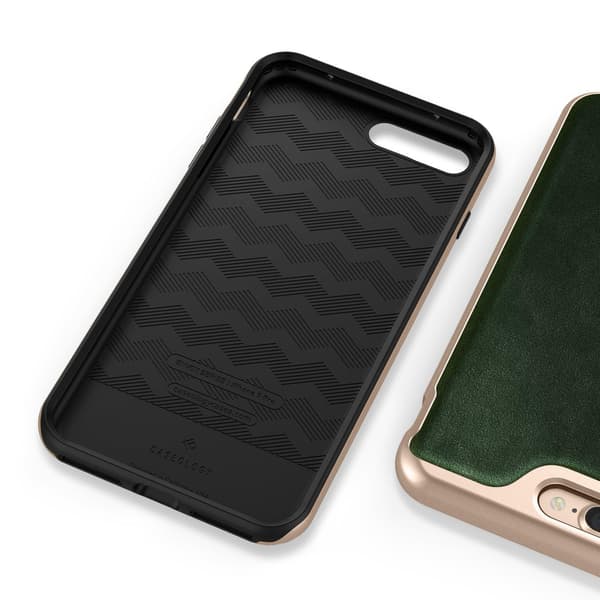 Caseology Envoy Ægte Læder Cover iPhone 7 Plus - Grøn Green
