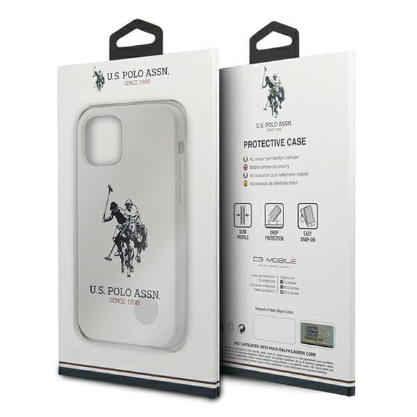 US Polo Silicone Collection Skal iPhone 12 Pro Max - Valkoinen White