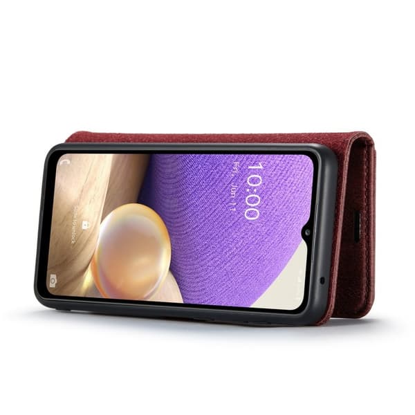 DG.MING Plånboksfodral Folio Flip Stand Samsung Galaxy A33 5G Röd