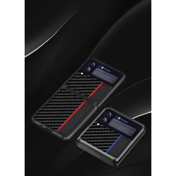 Galaxy Z Flip 4 Skal Carbon PC - Mörkblå