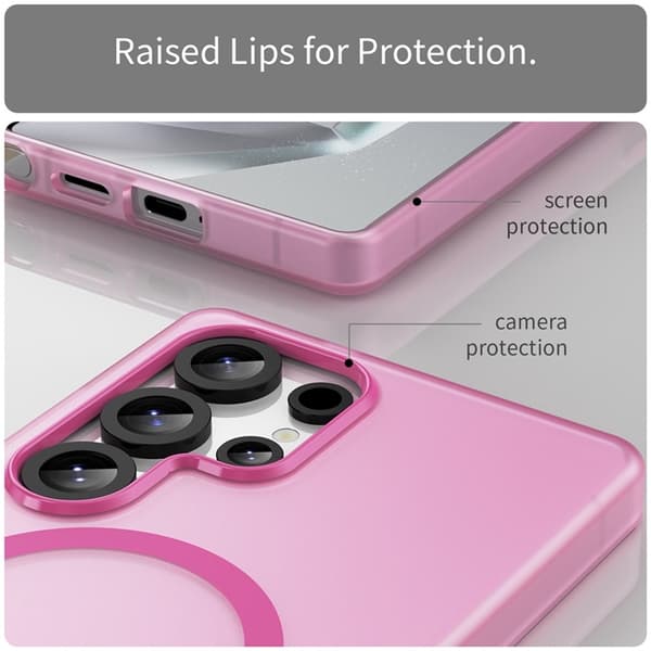 Mobilskal till Galaxy S25 Ultra MagSafe Slim Matte - Rosa Rosa