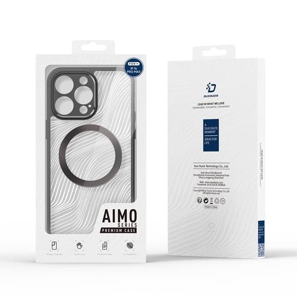 Dux Ducis iPhone 14 Pro -puhelimen kuori Magsafe Aimo - Musta Black