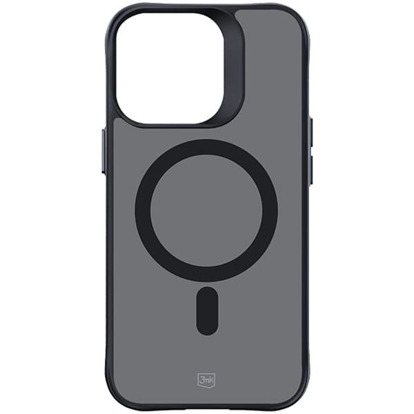 3MK Telefontaske til iPhone 15 Pro MagSafe Smoke - Sort