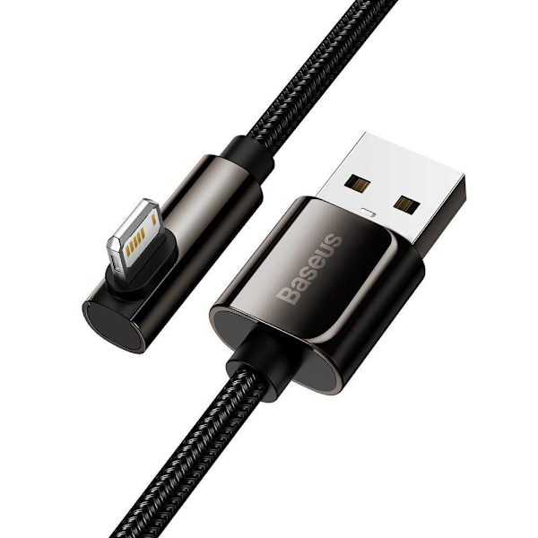 Baseus Mobile Game Lightning Kabel USB 2,4A 1m - Svart Svart