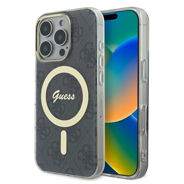 Guess telefontaske til iPhone 16 Pro Max MagSafe IML 4G - Sort Black