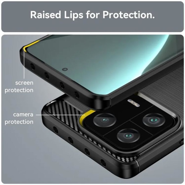 Xiaomi 13 Pro Mobile Cover Carbon Fiber - musta