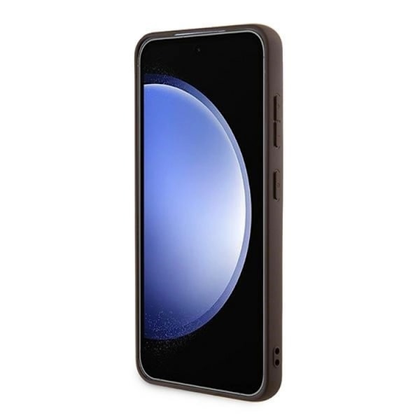 Guess Galaxy A35 5G Mobilskal Metall Gold Logo - Brun