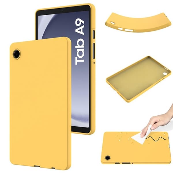 Mobilskal till Galaxy Tab A9 Silikon Anti-Scratch - Gul Gul