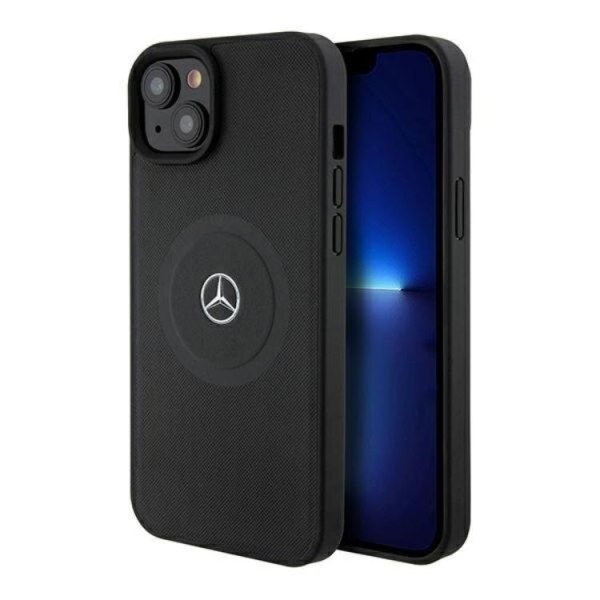 Mercedes iPhone 15 Pro Max matkapuhelimen suojakuori MagSafe Crossed Lines Patte