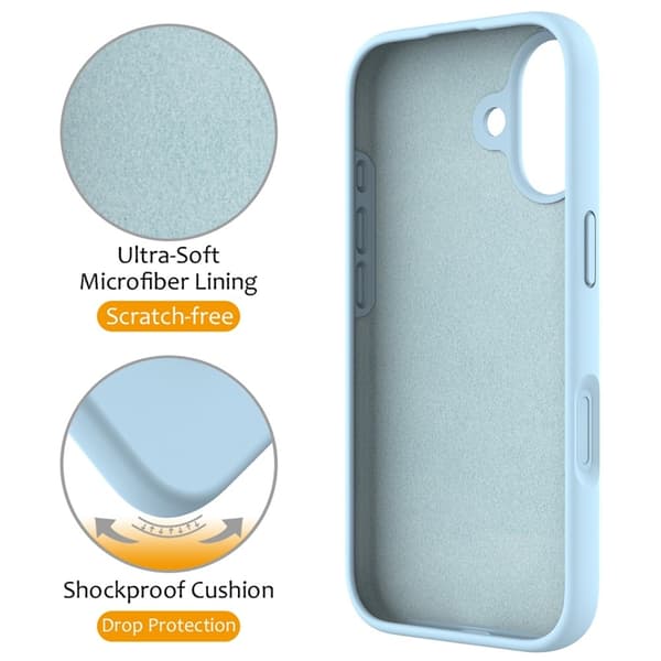 Mobilskal till iPhone 17 MagSafe Kickstand PC + Silikon - Himmelsblå Blå