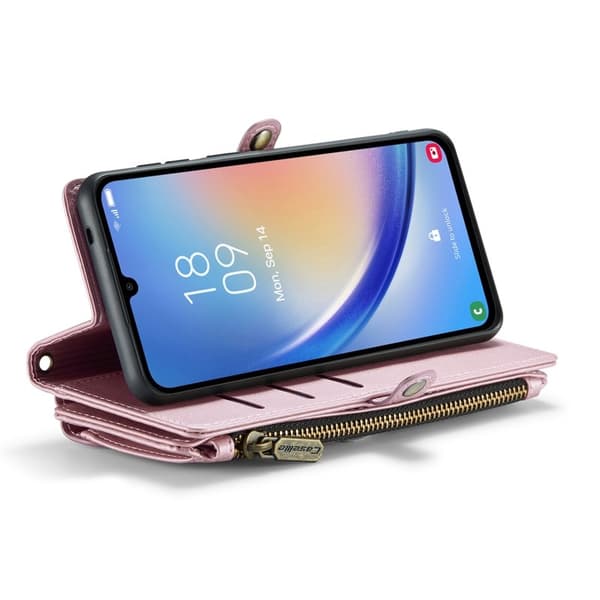 CASEME Plånboksfodral Konstläder för Samsung Galaxy A34 5G - Rosa