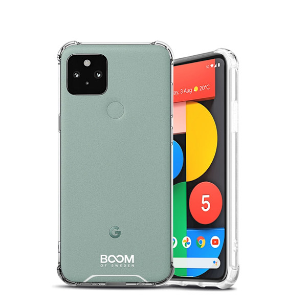Holdbart bomstødsikkert dæksel til Google Pixel 5 Transparent