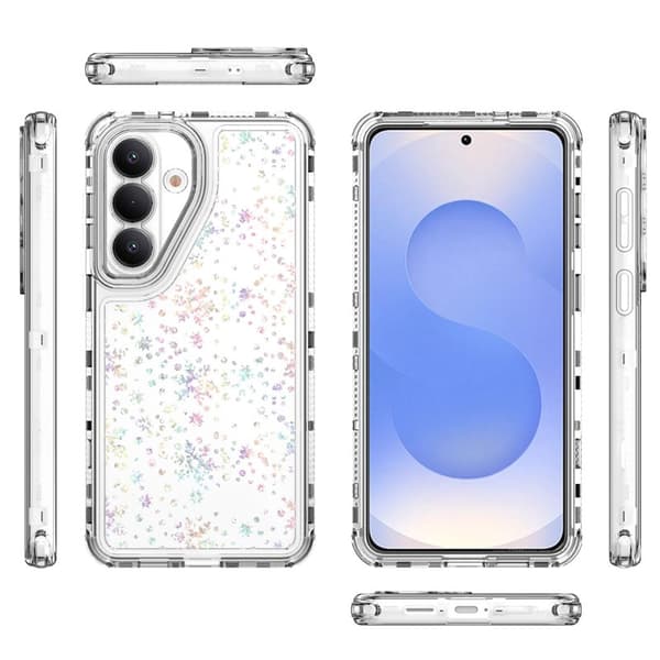 Mobilskal för Samsung Galaxy S26 Plus Transparent TPU - Snöflingor