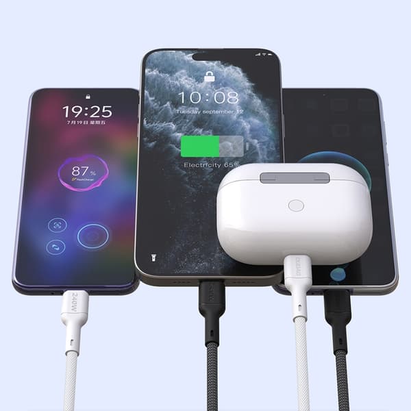 Dudao USB-C till USB-C kabel 240W 2m L9C Max - Svart Svart