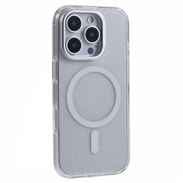 KIGC Mobilskal till iPhone 16 Pro Max MagSafe Epoxy Kickstand - Vit Vit