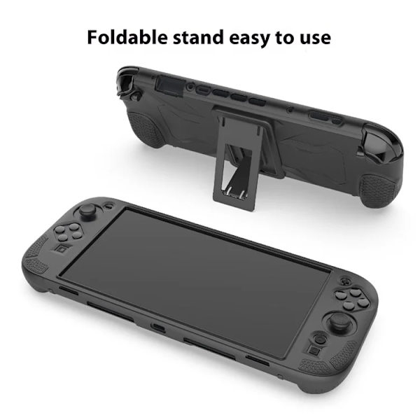 PGTECH Nintendo Switch 2 Mobilskal Silikon Kickstand - Svart