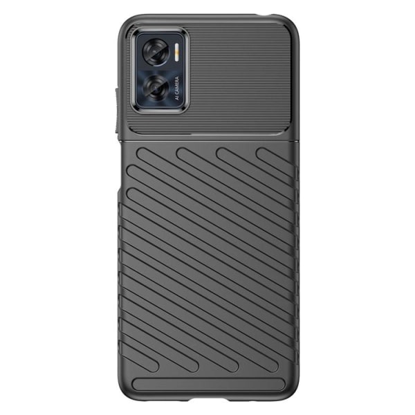 Motorola Moto E32 Cover Thunder Silikone Armor - Sort