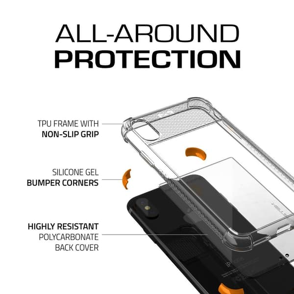 Ghostek Covert 2 Skal till Apple iPhone XS / X - Orange Orange
