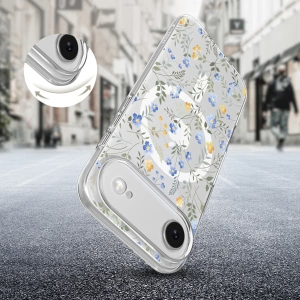 Tech-Protect iPhone Air Magsafe Flexair Telefontaske - Forårsblomster