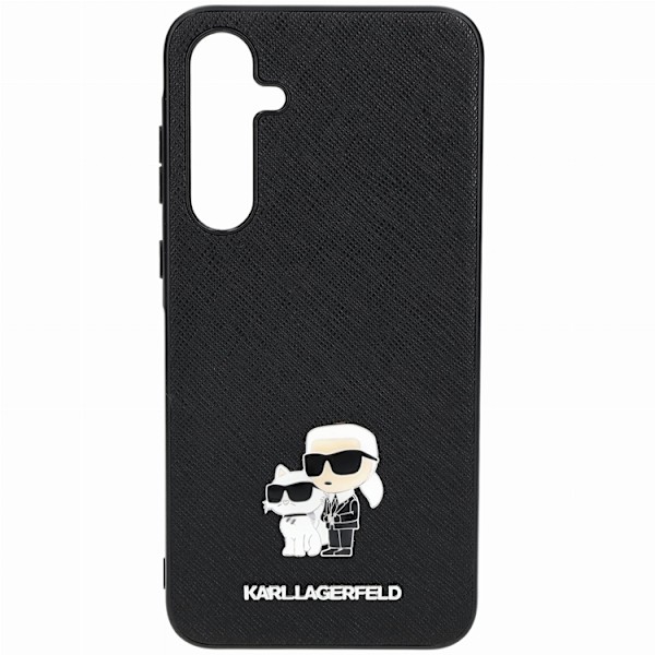 Karl Lagerfeld Galaxy A35 Mobilskal Saffiano Karl&Choupette Pin Svart