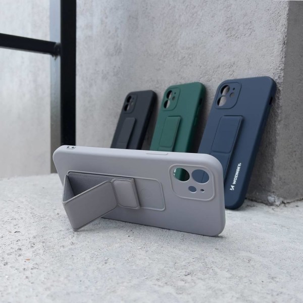 Wozinsky Kickstand Silikon iPhone 12 Pro Max Skal - Grøn Green