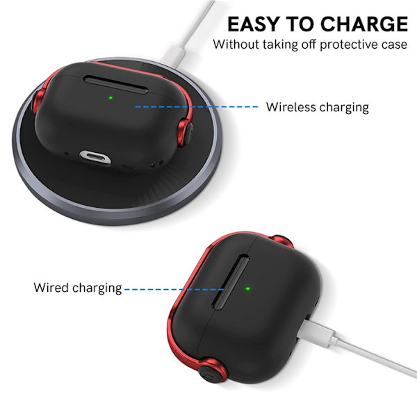 AHASTYLE AirPods Pro/Pro 2 Mobilskal Bluetooth WG109 Vit