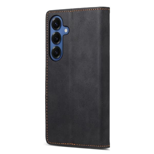 Samsung Galaxy S26+ Plånboksfodral RFID Skydd Konstläder - Svart