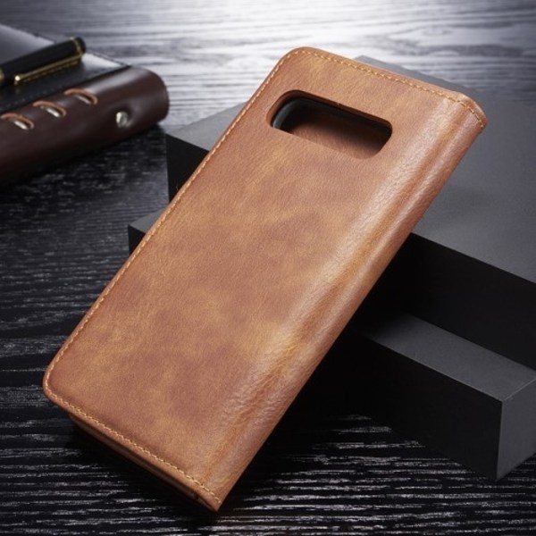 DG.MING Plånboksfodral 2-i-1 Split för Samsung Galaxy S10 Plus - Brun Brun