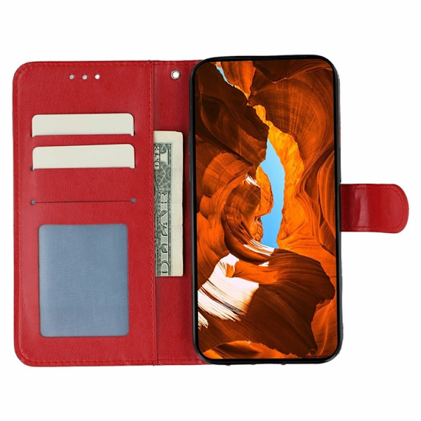 OnePlus 15 5G Plånboksfodral PU Läder Röd