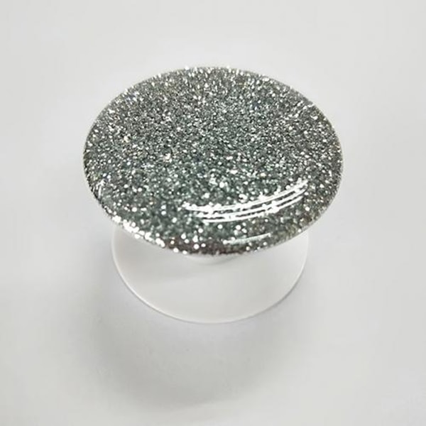 Glitter Mobilholder / Mobilgreb - Sølv Silver