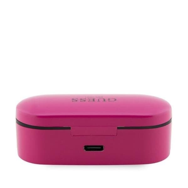 Guess TWS Bluetooth 5.0 Hovedtelefoner + Dockingstation - Magenta Magenta