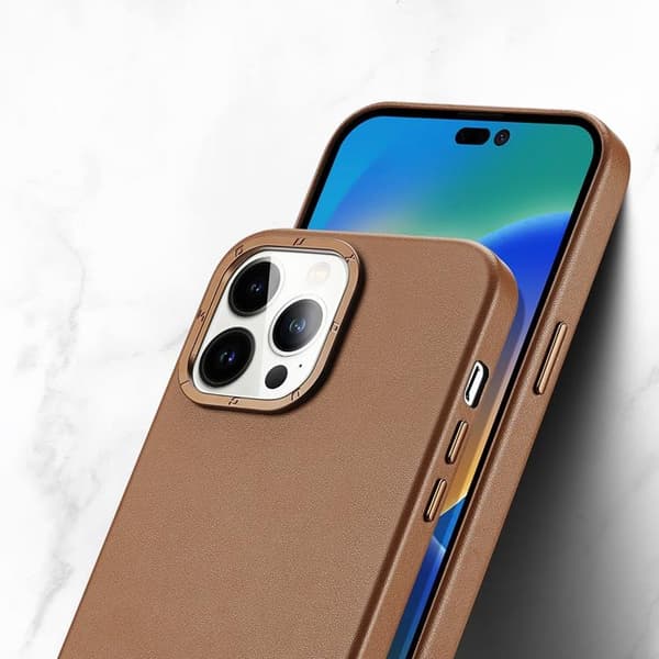 Dux Ducis iPhone 14 Pro -kuori Magsafe Grit - Ruskea Brun