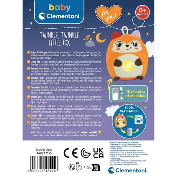 CLEMENTONI Twinkle, Glinkende lille ræv