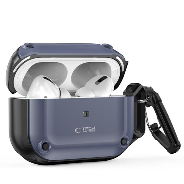 Tech-Protect Apple Airpods Pro 1/2 Skal Rough Hook - Stålblå Blå