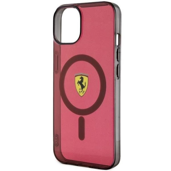 Ferrari iPhone 14 Mobilskal Magsafe Translucent - Röd