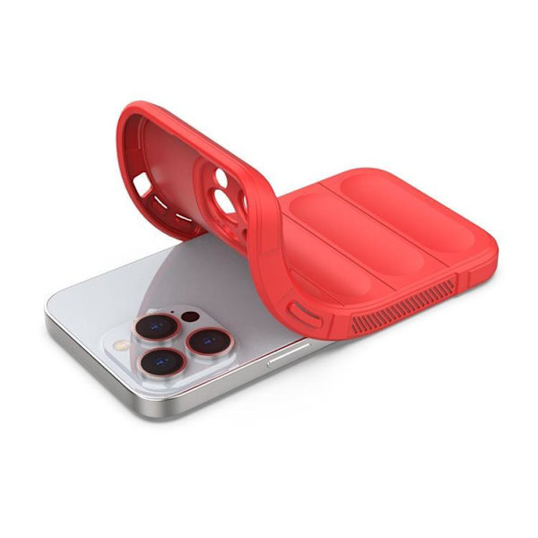 iPhone 13 Pro Max Skal Flexible Armored Magic Shield - Röd