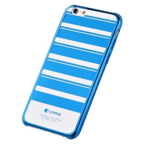 COMMA Takakuori iPhone 6:lle - Raidallinen - Sininen Blue