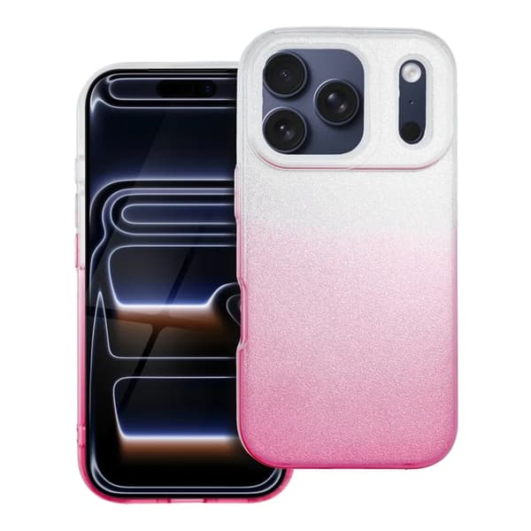 Mobilskal till iPhone 17 Pro Shining - Transparent/Rosa Transparent