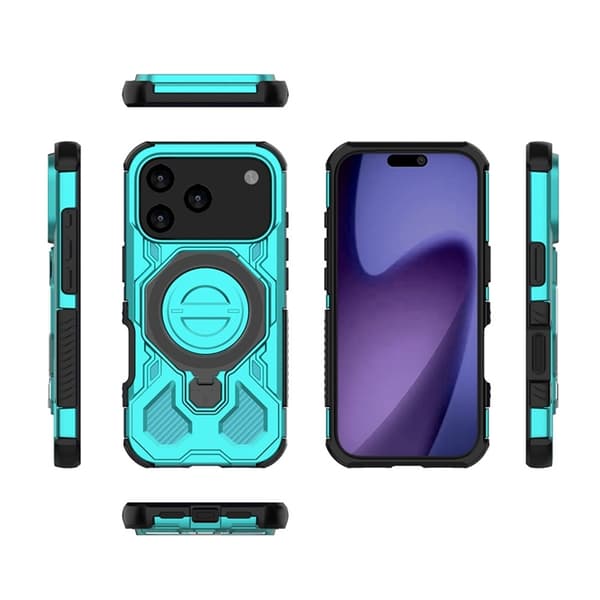 Mobilskal till iPhone 17 Pro Max Rotating Kickstand - Babyblå Blå