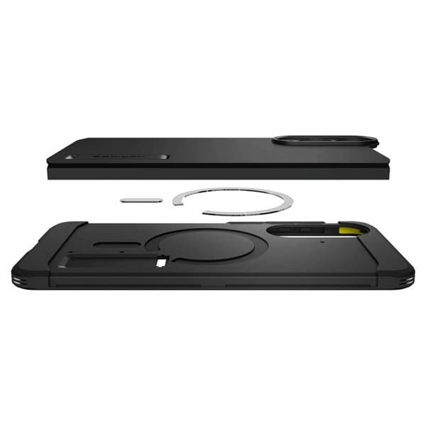 Spigen telefontaske til Galaxy S25 Edge Magsafe Tough Armor - Sort Svart