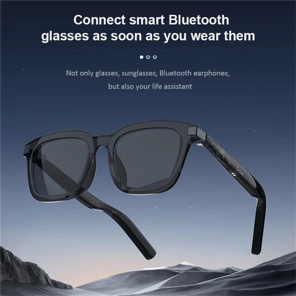 Smart Glasögon Bluetooth med Mic/Högtalare G06-L - Svart