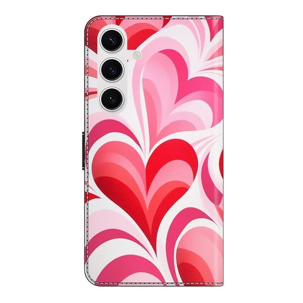 Samsung Galaxy S26 Plus Plånboksfodral Ställning Mönstertryck Konstläder - Love