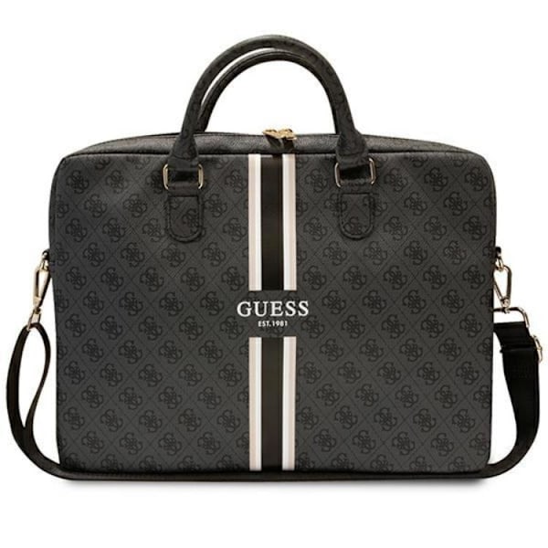 Guess Datorfodral 16'' Printed Stripes - Svart Black