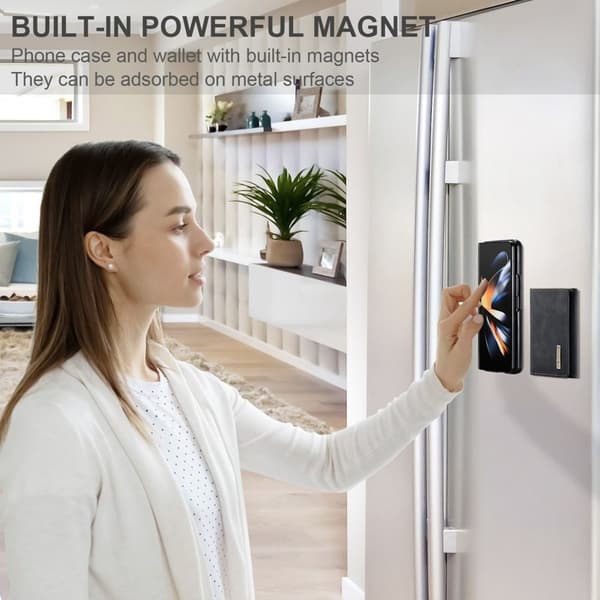 DG.MING Plånboksfodral till Samsung Galaxy Z Fold3 5G - Svart